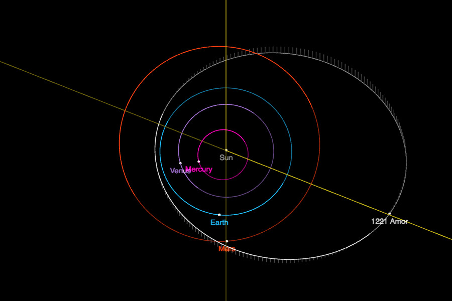 typical orbits of Amor class NEOs